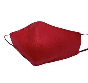 Маска для лица многоразовая из спанбонда, бордовый