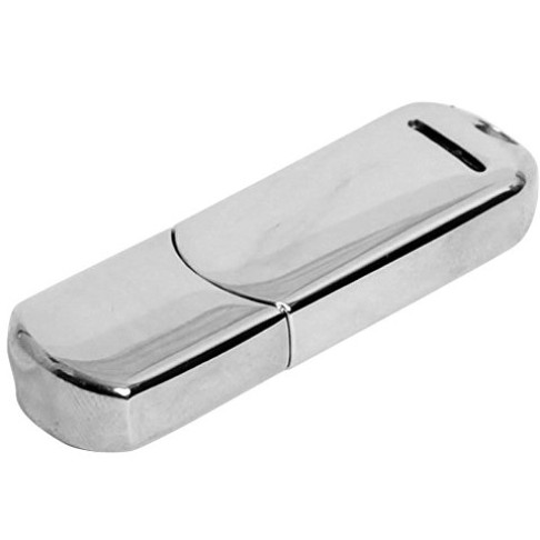 Флешка 3.0 каплевидной формы, современный дизайн, 128 Гб, серебристый Флешка 3.0 каплевидной формы, современный дизайн, 128 Гб, серебристый