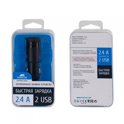 VA4223 B00 RU автомобильное ЗУ (2 USB /3.4 A) черный
