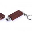 USB-флешка на 32 Гб прямоугольная форма, колпачек с магнитом, коричневый