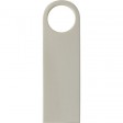 USB 2.0-флешка на 16 Гб с мини чипом и круглым отверстием, серебристый