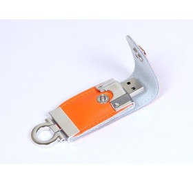 USB-флешка на 16 Гб в виде брелка, оранжевый