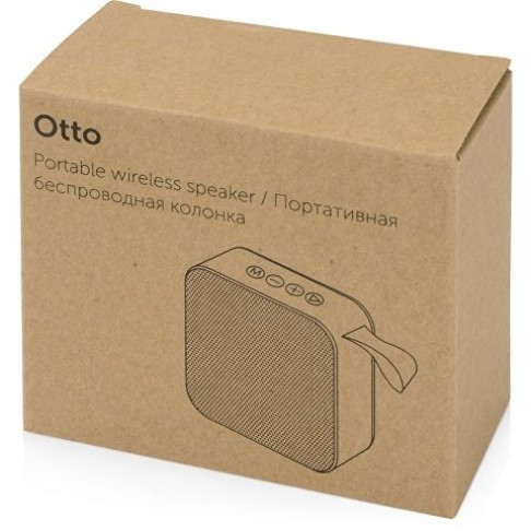 Портативная колонка «Otto», зеленое яблоко/черный Портативная колонка «Otto», зеленое яблоко/черный