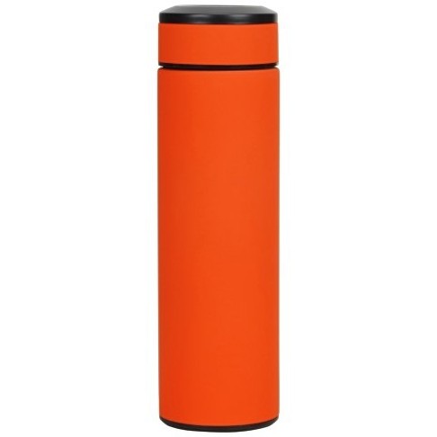Термос «Confident» с покрытием soft-touch 420мл, оранжевый