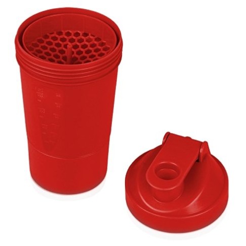 Шейкер для спортивного питания «Level Up», красный