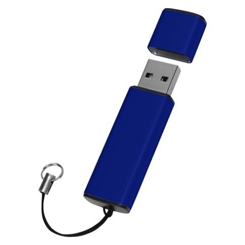 Флеш-карта USB 2.0 16 Gb металлическая с колпачком 