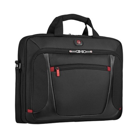 Портфель для ноутбука 15'' WENGER Sensor, черный, полиэстер/ПВХ, 40 x 15 x 33 см, 9 л