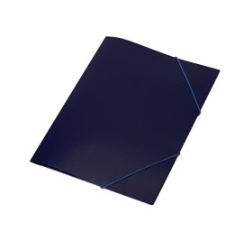 Папка формата А4 на резинке, синий
