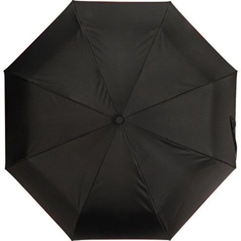 Зонт-полуавтомат складной Motley с цветными спицами, красный