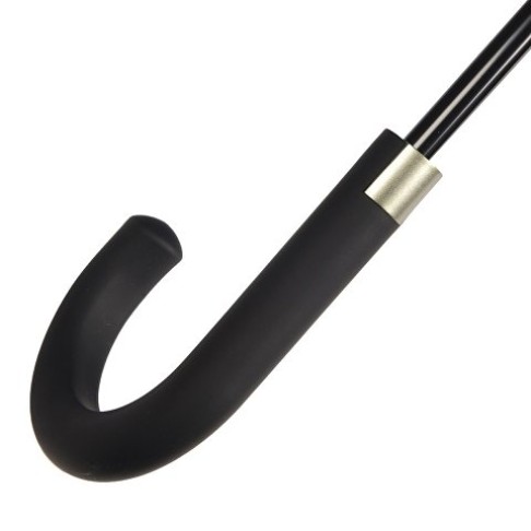 Зонт-трость «Lunker» с большим куполом (d120 см), черный