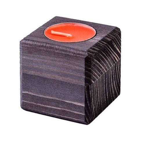 Свеча в декоративном подсвечнике, эбен, клубника Свеча в декоративном подсвечнике, эбен, клубника