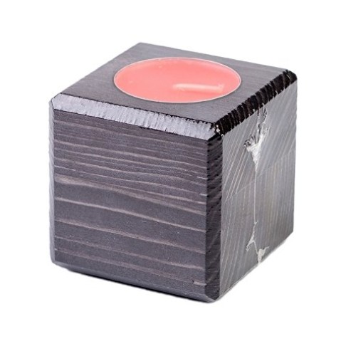 Свеча в декоративном подсвечнике, эбен, клубника Свеча в декоративном подсвечнике, эбен, клубника