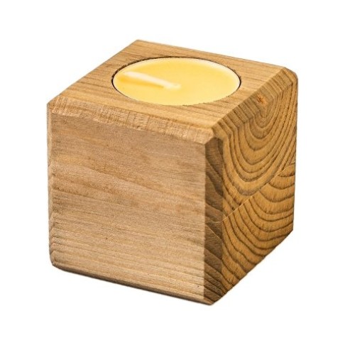 Свеча в декоративном подсвечнике, орех, манго