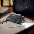 Швейцарская карточка VICTORINOX SwissCard Lite, 13 функций, полупрозрачная чёрная