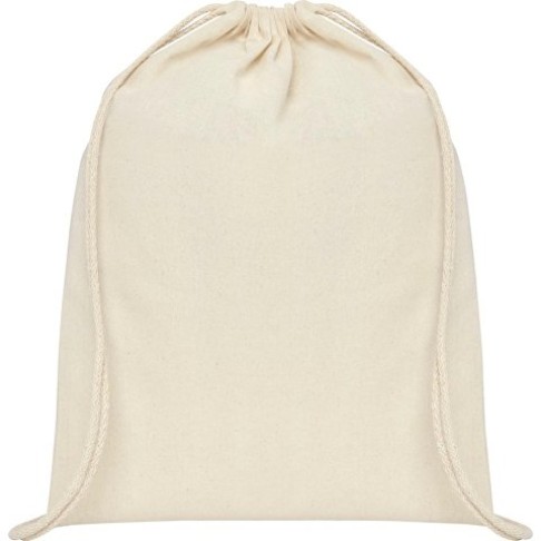 Рюкзак со шнурком Oregon хлопка плотностью 140 г/м², natural