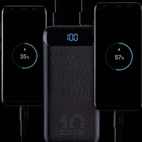 VA2540 (10 000mAh), QC/PD 20W внешний аккумулятор с дисплеем, черный VA2540 (10 000mAh), QC/PD 20W внешний аккумулятор с дисплеем, черный