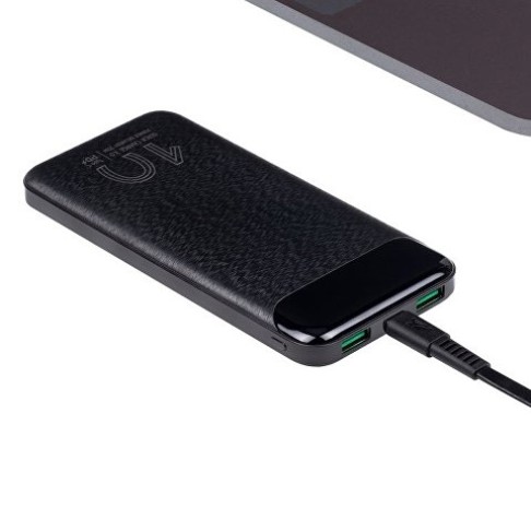 VA2540 (10 000mAh), QC/PD 20W внешний аккумулятор с дисплеем, черный VA2540 (10 000mAh), QC/PD 20W внешний аккумулятор с дисплеем, черный