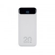 RIVACASE VA2580 (20 000mAh), QC/PD 20W внешний аккумулятор с дисплеем, белый /24