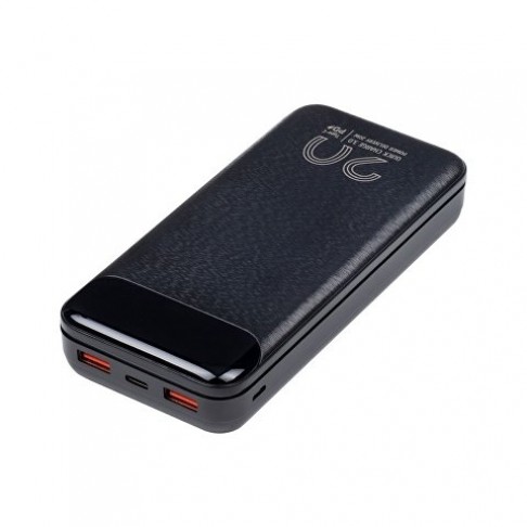 RIVACASE VA2580 (20 000mAh), QC/PD 20W внешний аккумулятор с дисплеем, черный /24