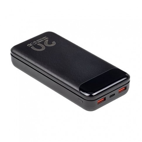 RIVACASE VA2580 (20 000mAh), QC/PD 20W внешний аккумулятор с дисплеем, черный /24