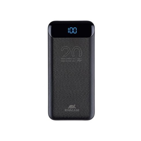 RIVACASE VA2582 (20 000mAh), QC/PD 22.5W внешний аккумулятор с дисплеем, черный /24