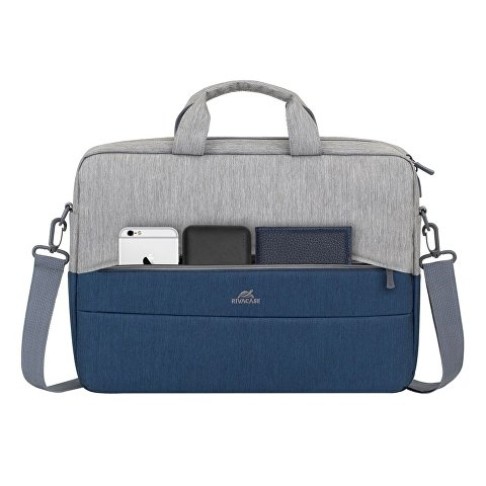 RIVACASE 7532 grey/dark blue сумка для ноутбука 15.6''