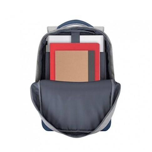 RIVACASE 7562 grey/dark blue рюкзак для ноутбука 15.6'', серый/темно-синий
