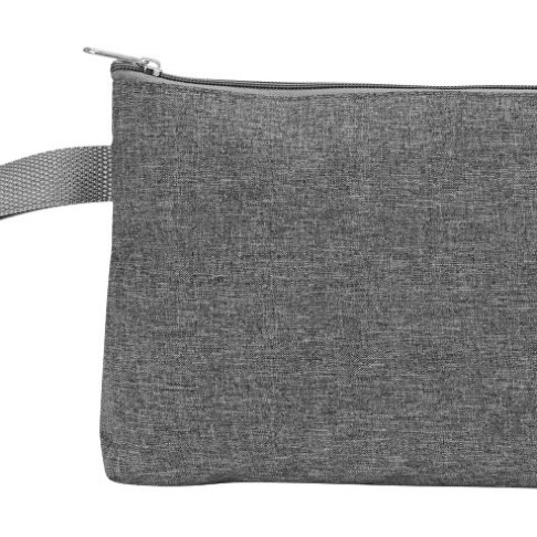 Косметичка двухцветная Trivium, серый/бордовый