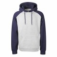 Толстовка с капюшоном «Dublin» мужская, темно-синий/серый меланж
