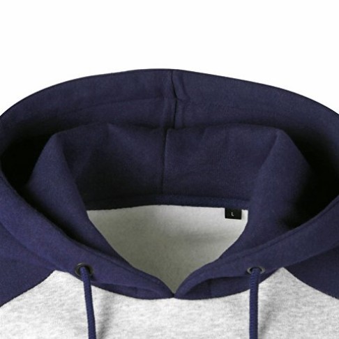 Толстовка с капюшоном «Dublin» мужская, темно-синий/серый меланж