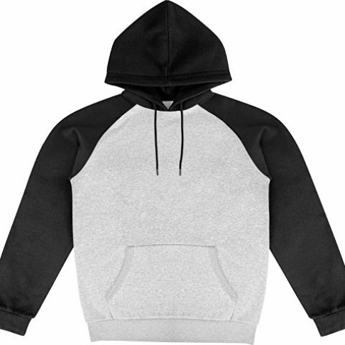 Толстовка с капюшоном «Dublin» мужская, черный/серый меланж