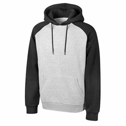 Толстовка с капюшоном «Dublin» мужская, черный/серый меланж