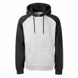 Толстовка с капюшоном «Dublin» мужская, черный/серый меланж