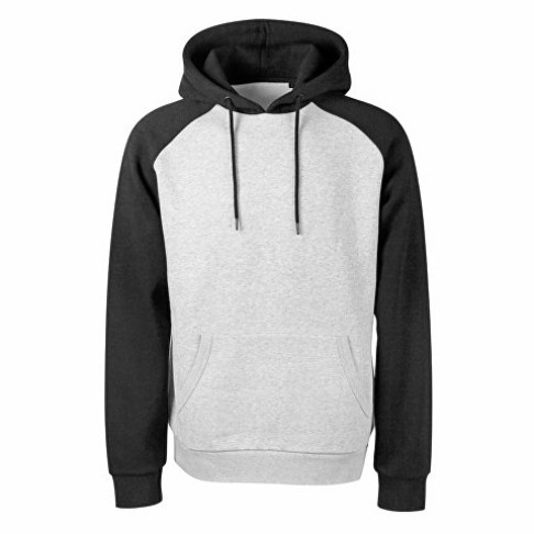 Толстовка с капюшоном «Dublin» мужская, черный/серый меланж