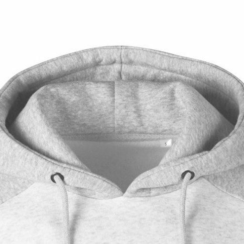 Толстовка с капюшоном «Dublin» мужская, серый меланж/белый меланж