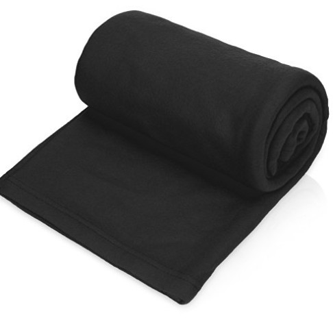 Плед флисовый Polar, черный Плед флисовый Polar, черный