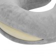 Подушка Basic из микрофибры с эффектом памяти U-shape, серый