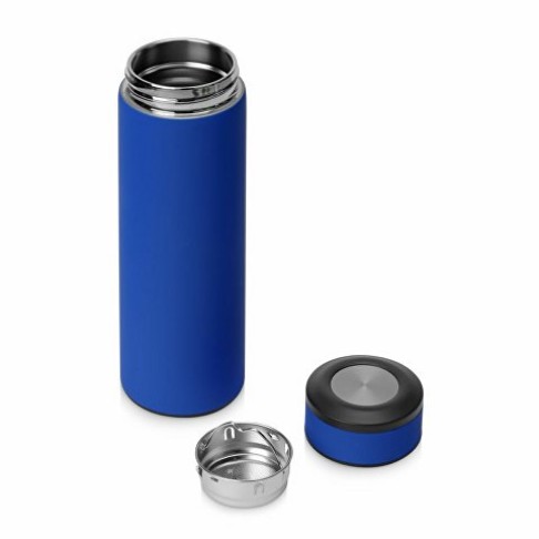 Термос «Confident» с покрытием soft-touch 420мл, синий