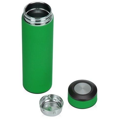 Термос «Confident» с покрытием soft-touch 420мл, зеленый Термос «Confident» с покрытием soft-touch 420мл, зеленый