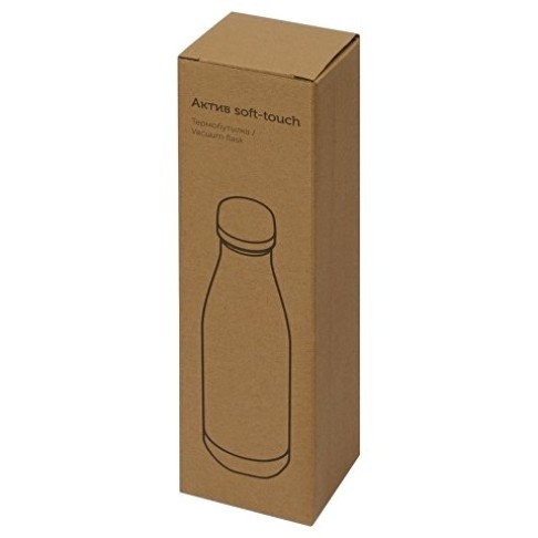 Термобутылка Актив Soft Touch, 500мл, красный