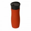 Вакуумная термокружка с кнопкой Streamline, Waterline, soft-touch, красный