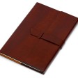 Бизнес-блокнот А5 с клапаном «Fabrizio», 80 листов, коричневый