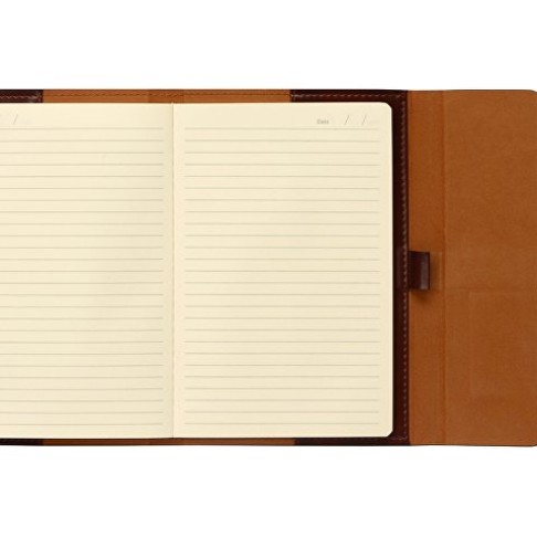 Бизнес-блокнот А5 с клапаном «Fabrizio», 80 листов, коричневый