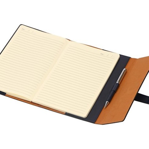 Бизнес-блокнот А5 с клапаном «Fabrizio», 80 листов, темно-синий