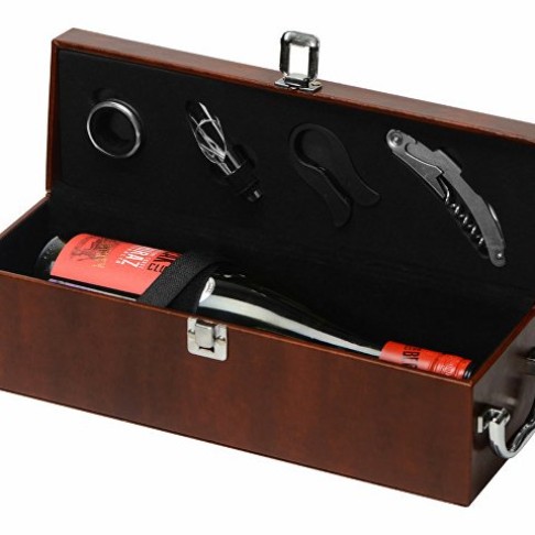 Набор аксессуаров для вина в подарочной коробке «Fabrizio», коричневый