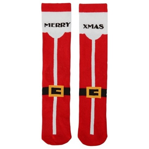 Набор носков с рождественской символикой в мешке женские, 2 пары, красный