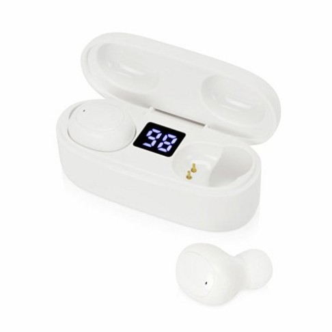 Беспроводные наушники TWS в кейсе Volts. Evolt, белый, пластик