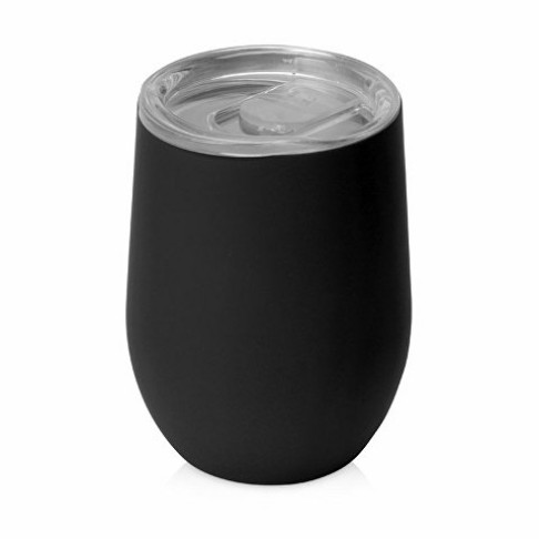 Термокружка Sense Gum soft-touch, 370мл, черный