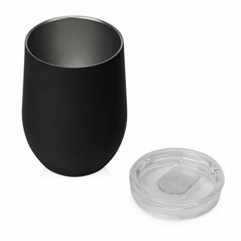 Термокружка Sense Gum soft-touch, 370мл, черный