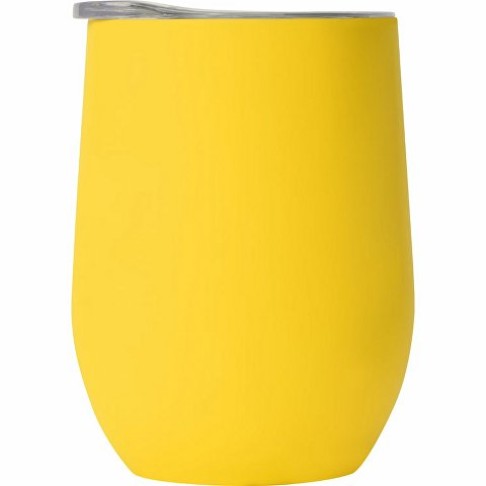 Термокружка Sense Gum soft-touch, 370мл, желтый